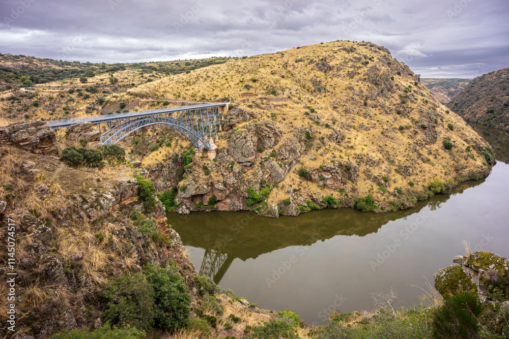Φωτογραφία Requejo viaduct bridge (Puente de Pino​) Duero river, Pino del Oro and Villadepe