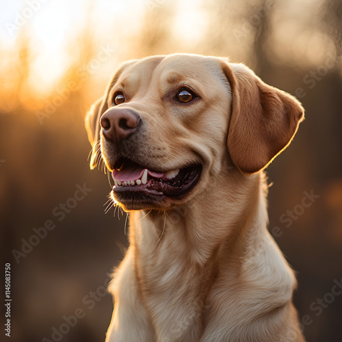 Obraz na płótnie Beautiful illustration of man's best friend: Dog. Beautiful dog. Portrait of a beautiful dog w salonie