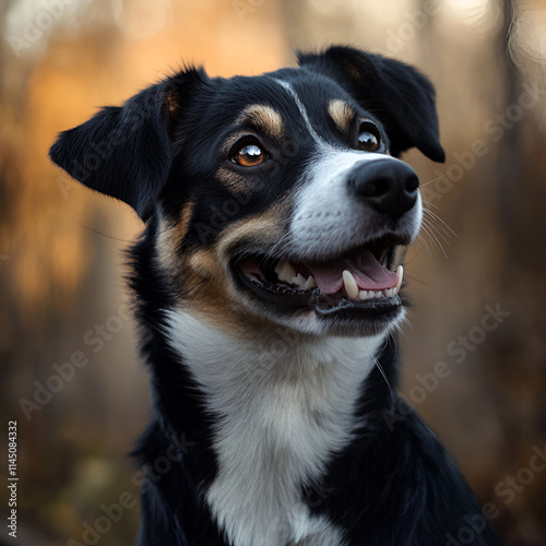 Obraz na płótnie Beautiful illustration of man's best friend: Dog. Beautiful dog. Portrait of a beautiful dog w salonie
