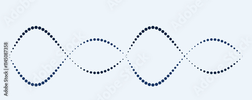 abstract background with dotted waves