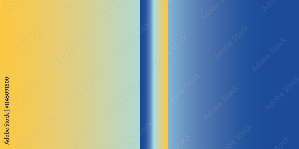 Abstract blurred gradient mesh background in blue and yellow colors of national flag of Ukraine. Poster or banner template. Easy editable soft colored EPS8 vector illustration without transparency.