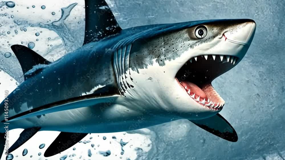 custom made wallpaper toronto digitalMajestic shark swimming in clear ocean waters showcasing its powerful presence and striking features