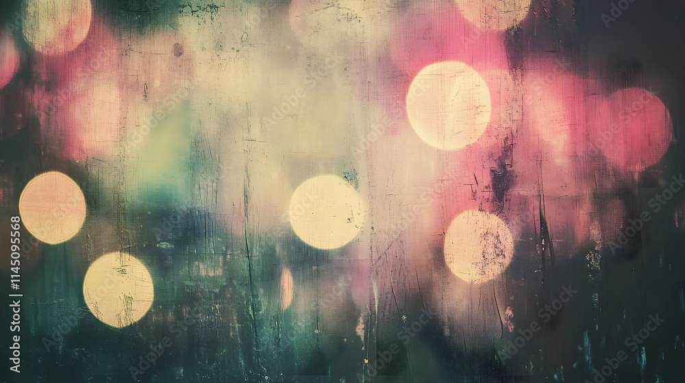 Fototapeta premium A vintage-style image with a blurred light effect, creating a textured film background.