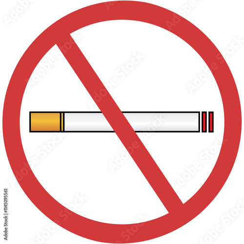 no smoking sign icon isolated on white 