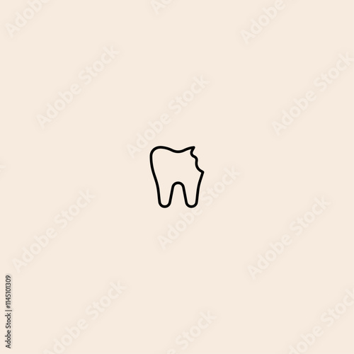 Chipped icon flat vector design.