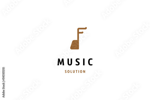 Musical logo design solution with music note image