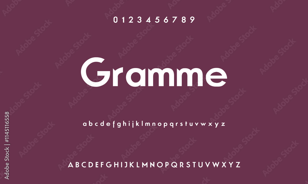 Modern Bold Font. Sans Serif Font. Regular Uppercase Lowercase Typography urban style alphabet fonts for fashion, sport, technology, digital, movie, logo design, vector illustration Modern Bold Font. Sans Serif Font. Regular Uppercase Lowercase Typography urban style alphabet fonts for fashion, sport, technology, digital, movie, logo design, vector illustration