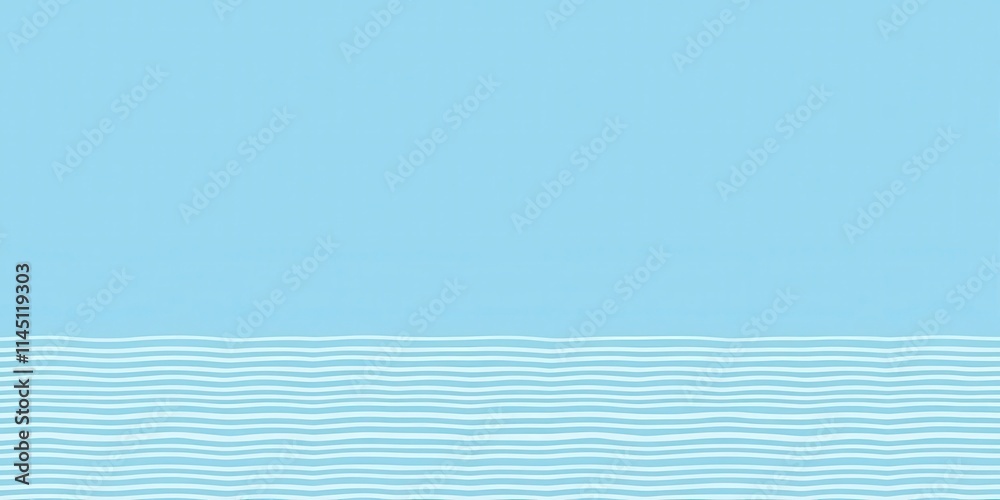 Obraz premium Horizontal blue and white striped background resembling a nautical theme, contemporary, serene