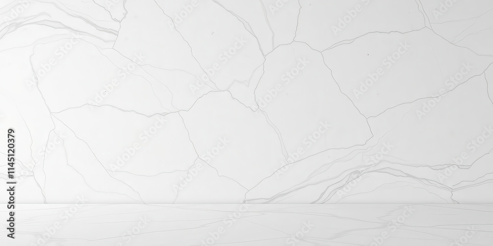 Obraz premium Panoramic white marble stone texture background for design projects, smooth, stone, natural