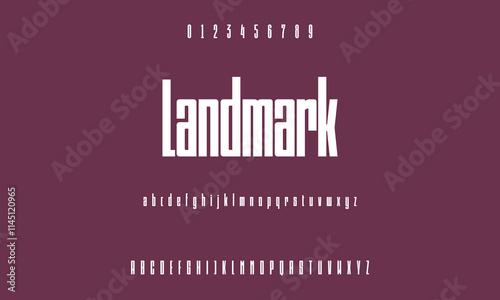 Modern Bold Font. Sans Serif Font. Regular Uppercase Lowercase Typography urban style alphabet fonts for fashion, sport, technology, digital, movie, logo design, vector illustration