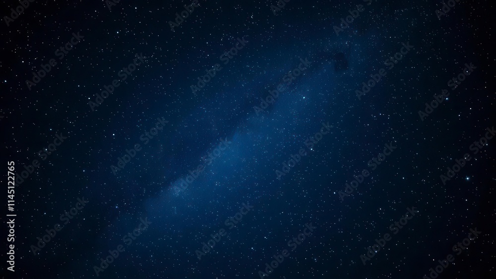 Fototapeta premium Night sky with twinkling stars against a black backdrop, night time, nocturnal