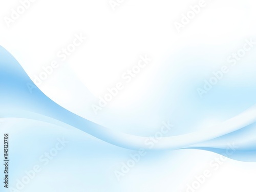 Subtle waves of light blue hues creating a calming and modern abstract background, gentle, minimalistic