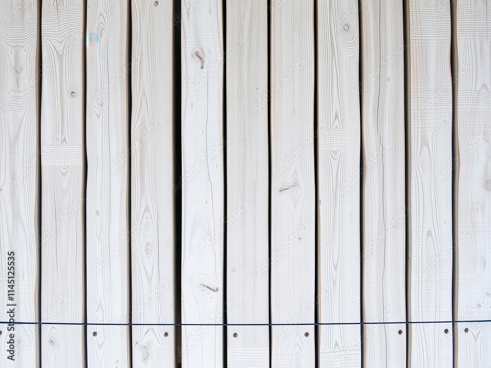Obraz premium White wooden boards with a weathered texture create a rustic and charming background for design projects or product displays, background, surface, wood