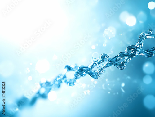 Wallpaper Mural clear Water Flowing Creates a Spiral Shape with Refreshing Splash and clean Aqua, pure Liquid Dynamic Motion, Nature Beauty Themes. Torontodigital.ca