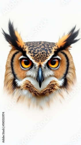 Wallpaper Mural Owl close-up with sharp gaze Torontodigital.ca