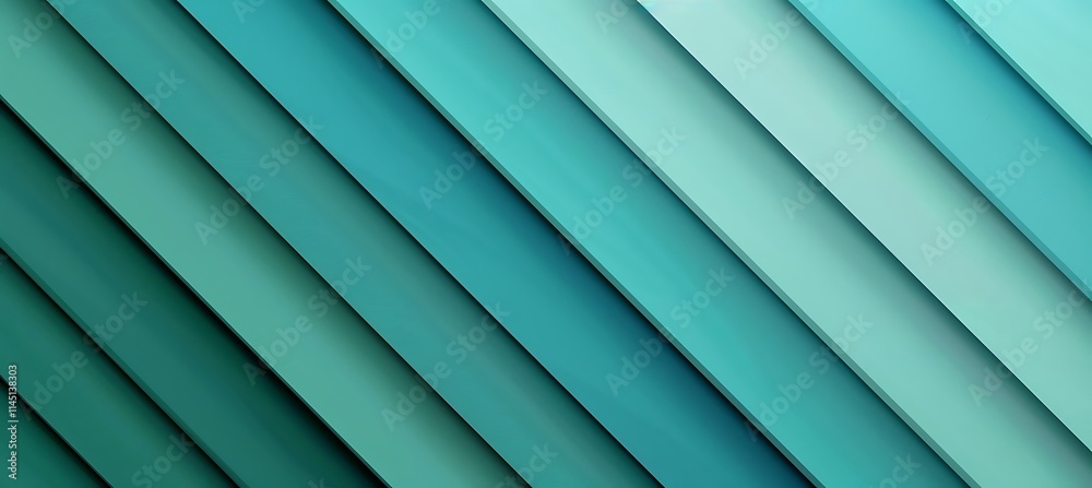 Obraz premium Geometric diagonal lines in blue and teal create a striking abstract background, perfect for digital and creative design applications