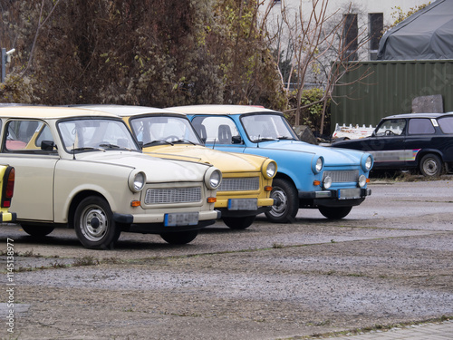 Old Russian cars from communist Germany