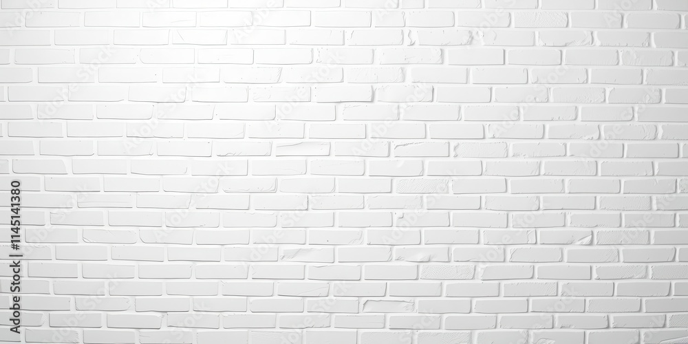 White brick wall background suitable for various design projects such ...