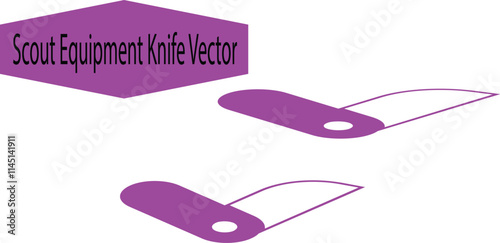 Scout equipment knife vectors