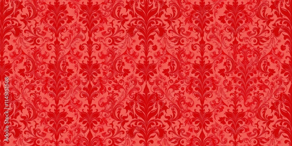 custom made wallpaper toronto digitalElegant and intricate red damask pattern background, festive, pattern