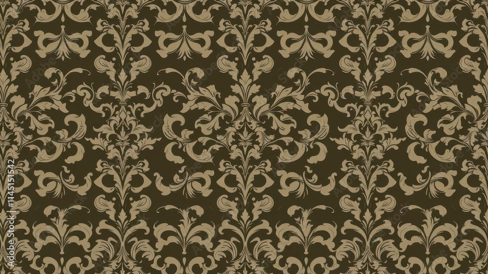 Elegant and intricate seamless damask wallpaper design perfect for home decor and interior design projects, floral, pattern Elegant and intricate seamless damask wallpaper design perfect for home decor and interior design projects, floral, pattern
