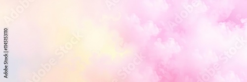 Fuzzy pink blue yellow background gradient resembling cotton candy, pastel, abstract