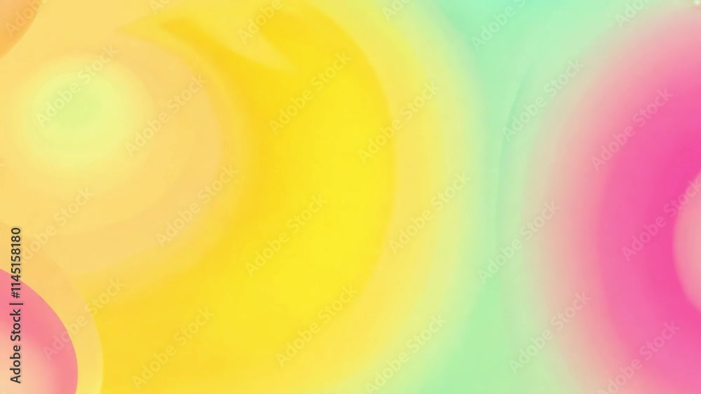 Vibrant gradient animation smoothly transitioning, seamlessly looping across digital creative backgrounds