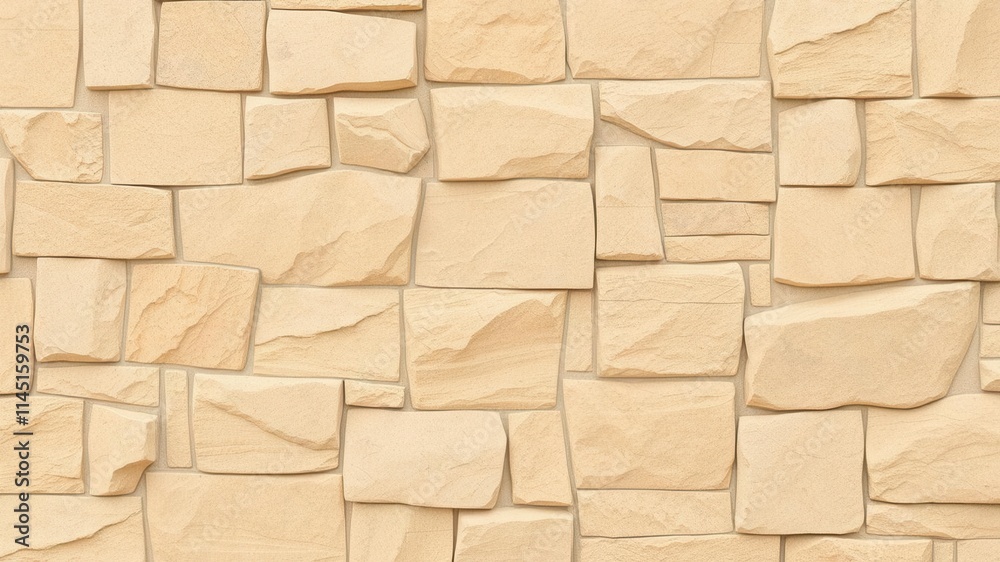 Obraz premium Warm beige background with abstract patterns resembling rocks, perfect for adding a natural and earthy touch to designs, pattern, wall, texture