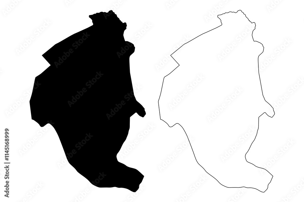 Pluzine Municipality (Montenegro, Municipalities of Montenegro) map vector illustration, scribble sketch Pluzine map Pluzine Municipality (Montenegro, Municipalities of Montenegro) map vector illustration, scribble sketch Pluzine map