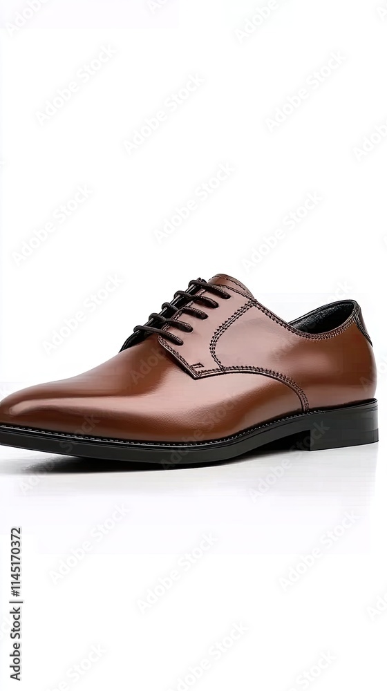 Stylish brown leather shoes featuring a black sole, ideal for business attire and daily use in various settings Stylish brown leather shoes featuring a black sole, ideal for business attire and daily use in various settings
