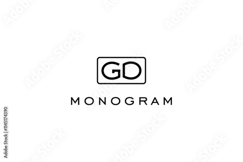 G and D monogram logo design solution