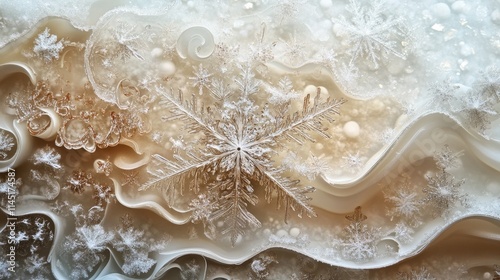 chrismas varities mesmerizing snow flake detail photo