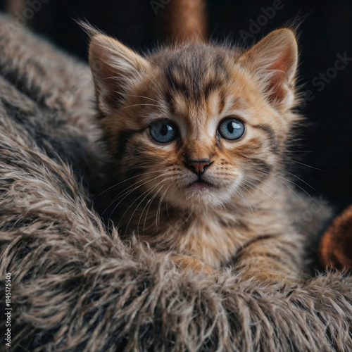 Portrait d'un mignon petit chaton photo