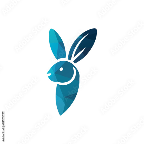 Rabbit Logo Design Vector Illustration