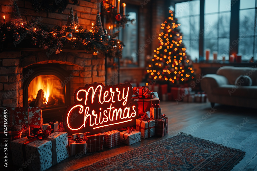 Naklejka premium Joyeux noël