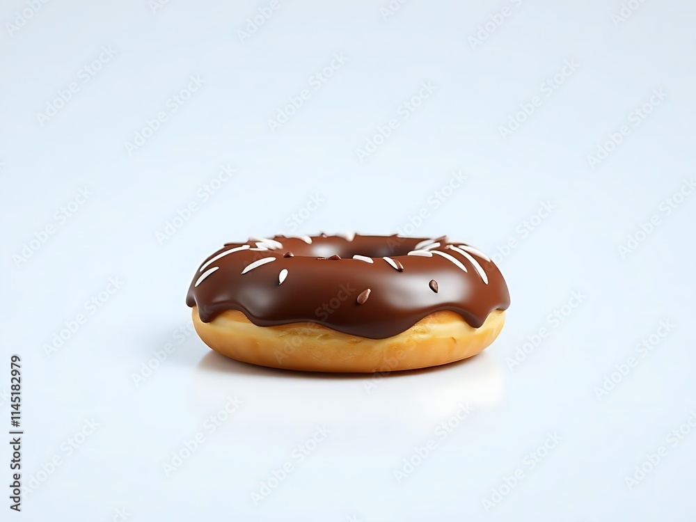 chocolate donut with sprinkles