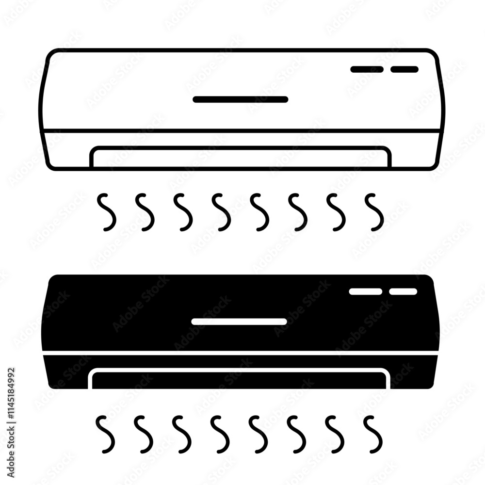 air conditioner icon on white background
vector icon of air conditioner, fan air conditioner icon on white background
vector icon of air conditioner, fan