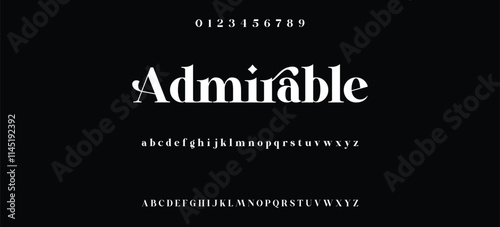 Luxury serif font in modern style, this typeface has a big set of ligatures and alternates and can be used for logos