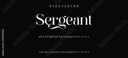 Luxury serif font in modern style, this typeface has a big set of ligatures and alternates and can be used for logos