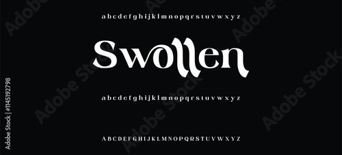 Luxury serif font in modern style, this typeface has a big set of ligatures and alternates and can be used for logos