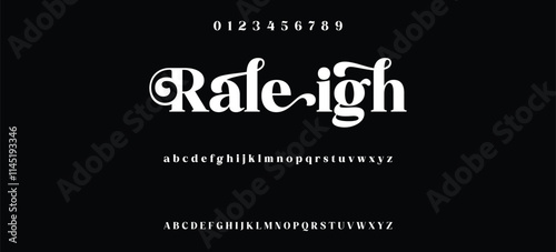 Luxury serif font in modern style, this typeface has a big set of ligatures and alternates and can be used for logos