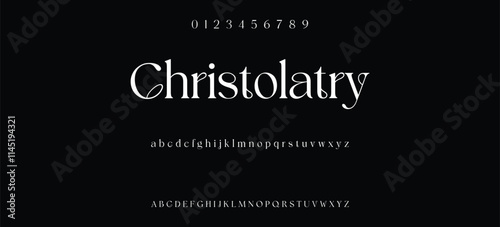 Luxury serif font in modern style, this typeface has a big set of ligatures and alternates and can be used for logos