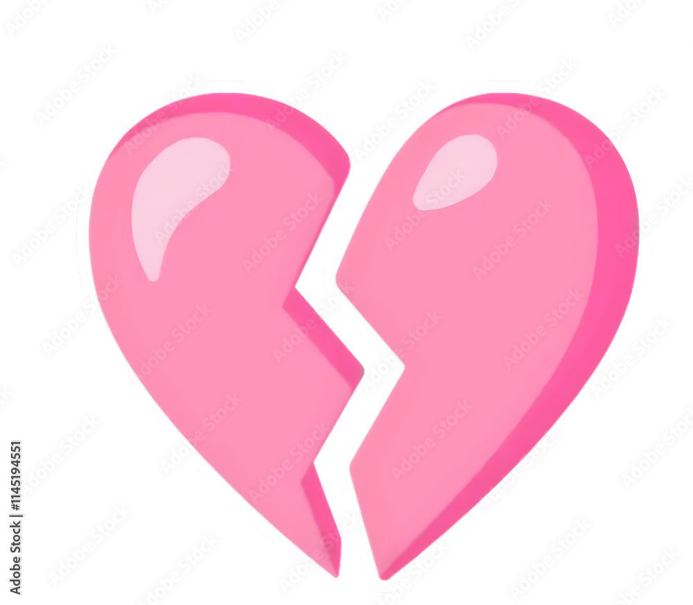 pink broken heart icon pink broken heart icon