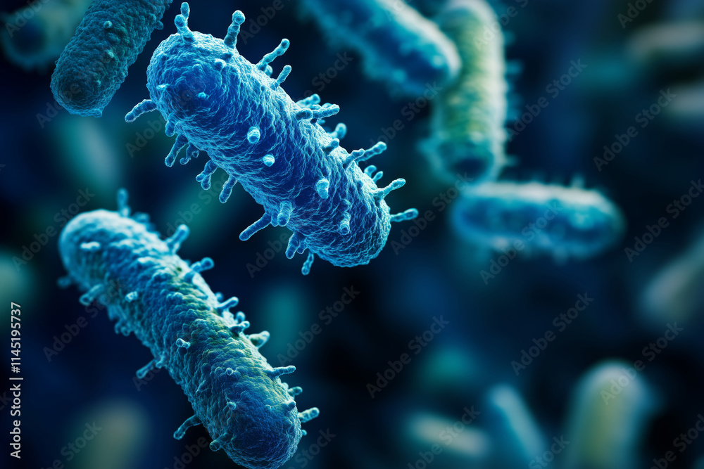 custom made wallpaper toronto digitalVisualization of healthy gut bacteria showcasing vibrant microbiome life