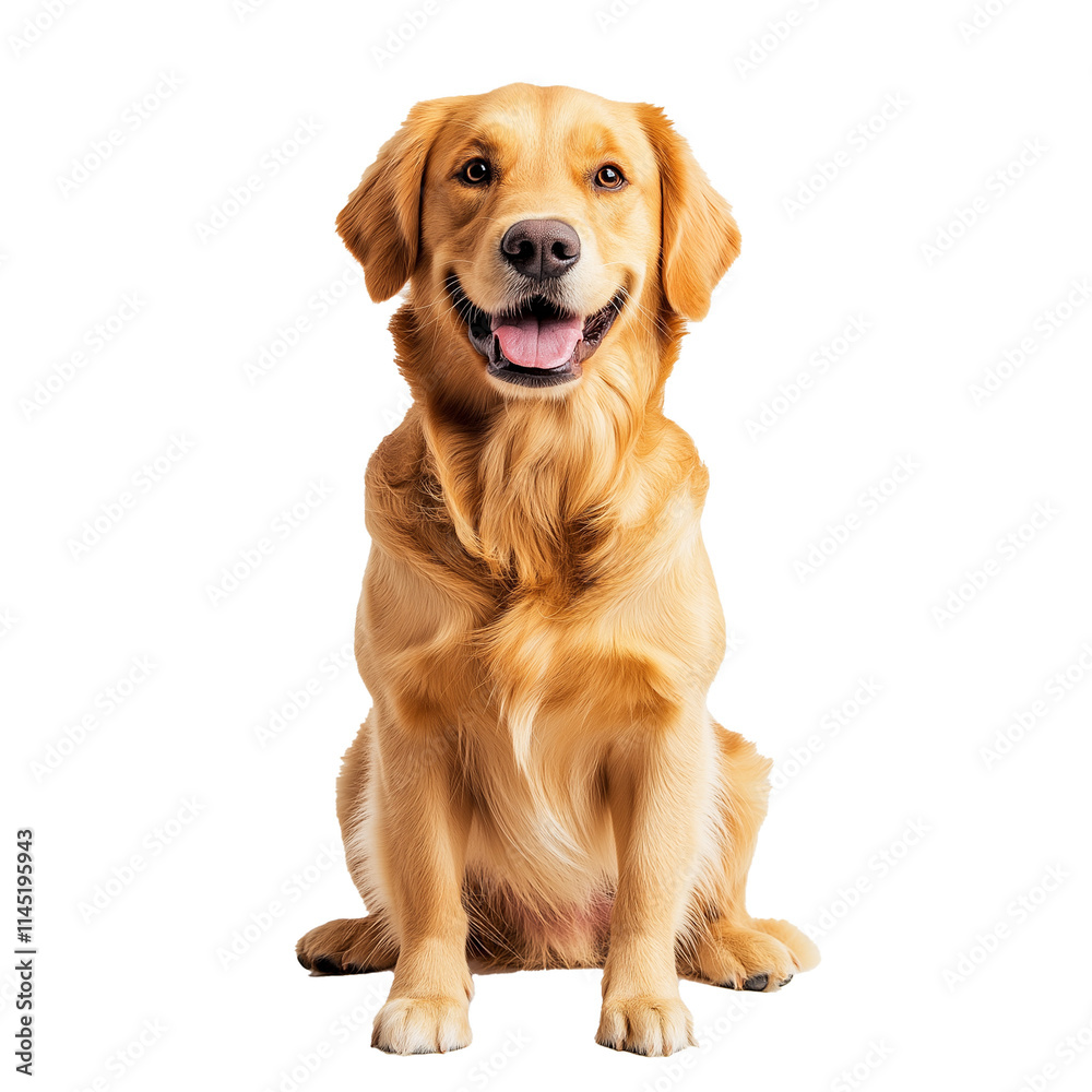 golden retriever isolated on white golden retriever isolated on white