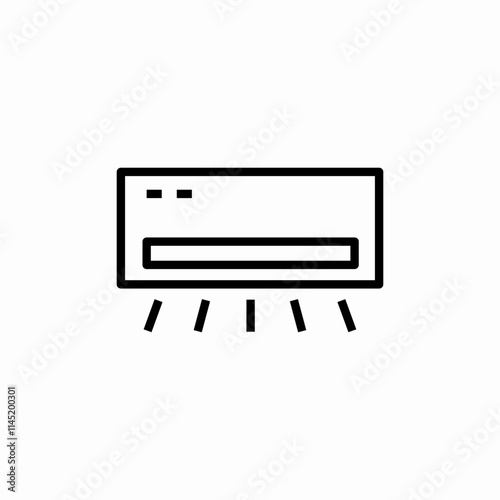 air conditioner icon sign vector