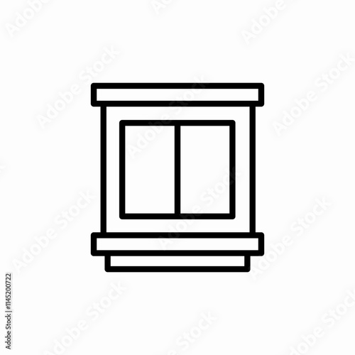 cabinet closet icon sign vector