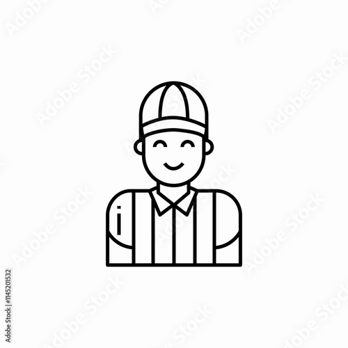 football soccer referee icon sign vector