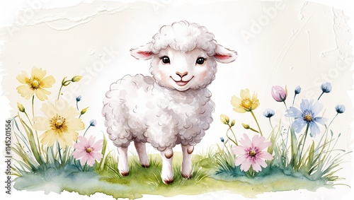 Charming and Playful Watercolor Illustration of an Advertisement, Featuring Soft Hues, Creative Design, and Whimsical Details That Capture a Delightful and Engaging Aesthetic in Full Artistic Style