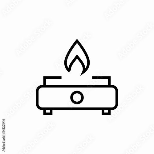 gas stove icon sign vector